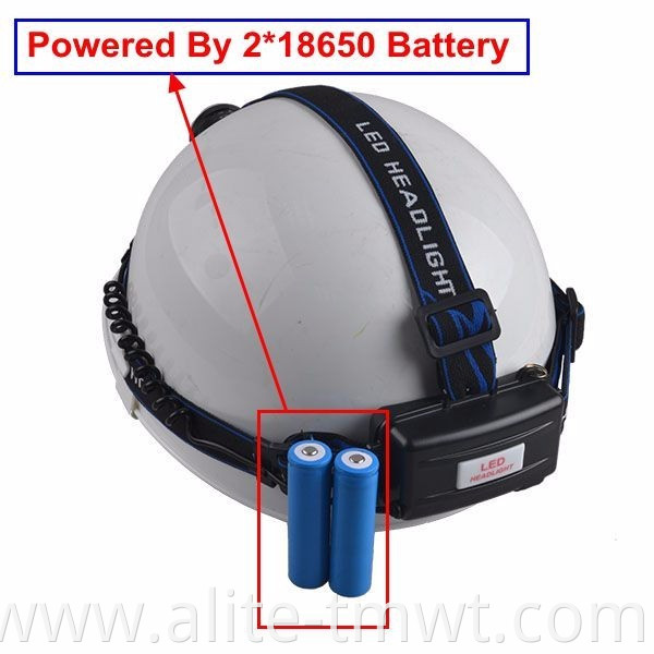 10W high power LED headlight rechargeable zoom headlamp adjustable zoom head long range safety helmet light